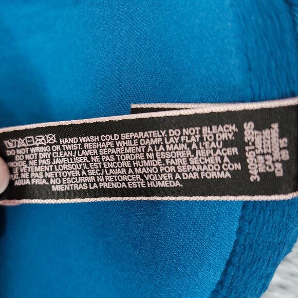 Victorias Secret Bra Womens 32C Blue Very Sexy Push Up Underwire Padded Lace - Picture 11 of 15